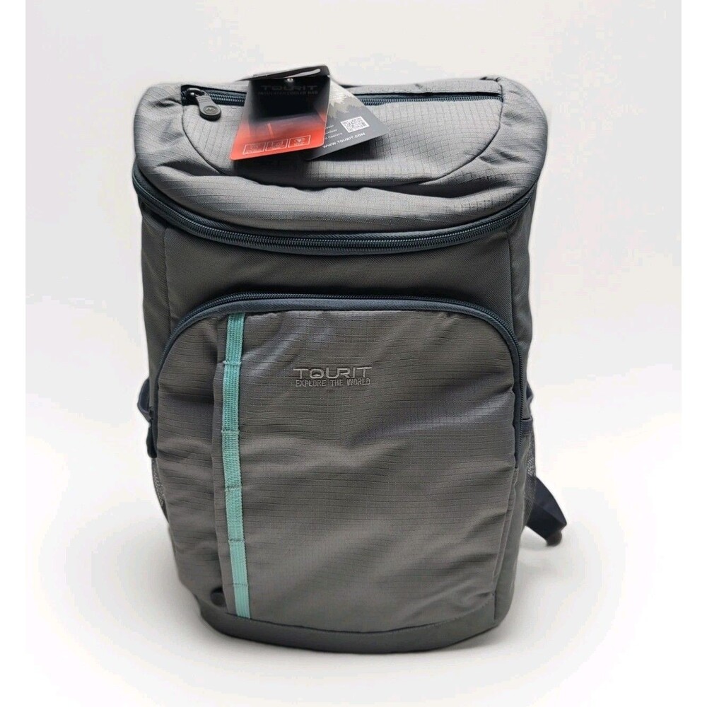 TOURIT Cygnini 28L Insulated Cooler Backpack Lightweight Gray Bag Leak-Proof New